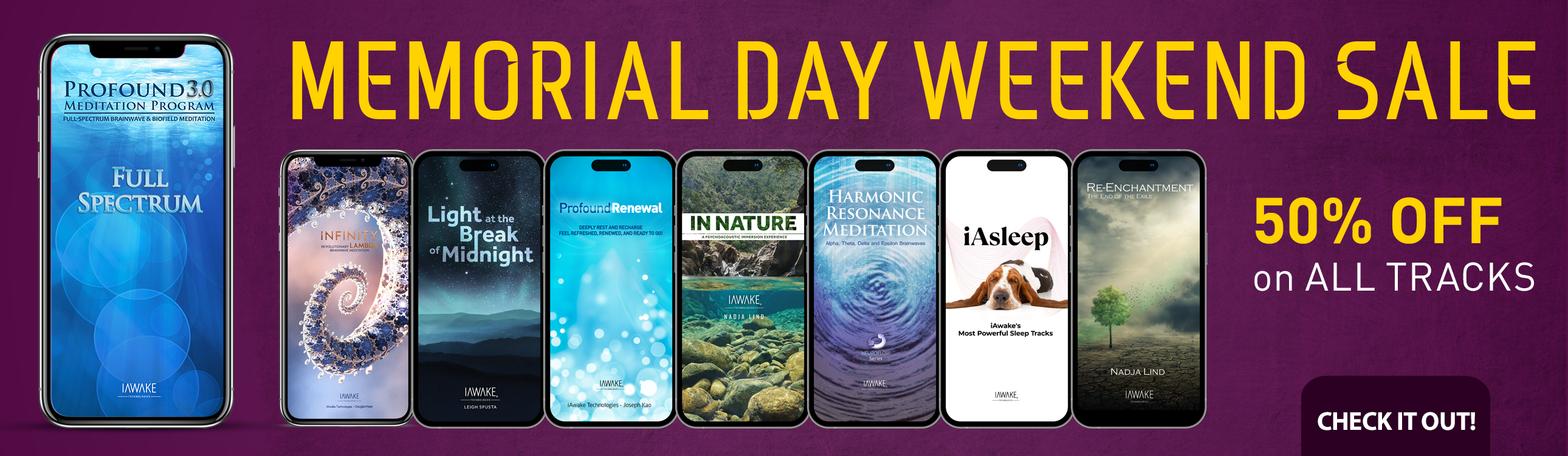 iAwake 50 percent off Memorial Day Sale 2025